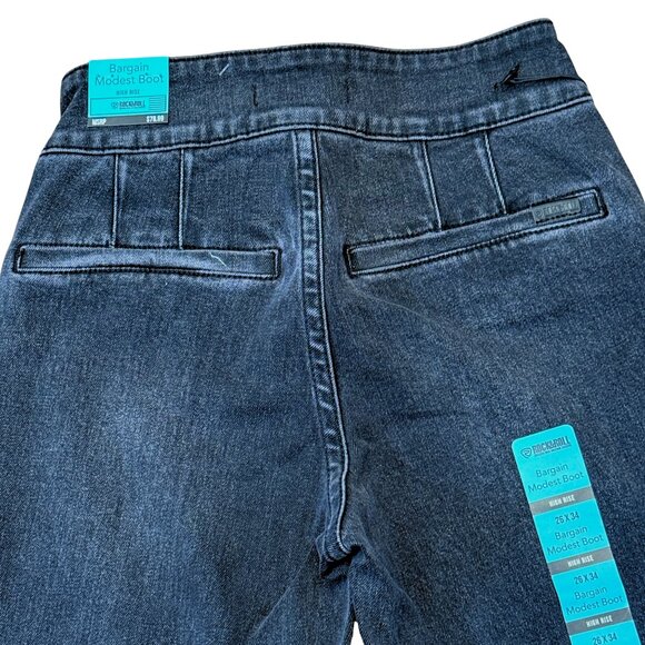 NEW Rock & Roll Denim Highrise Welt Pocket Black Wash Bootcut Jeans – Size 26x3 - Picture 7 of 8